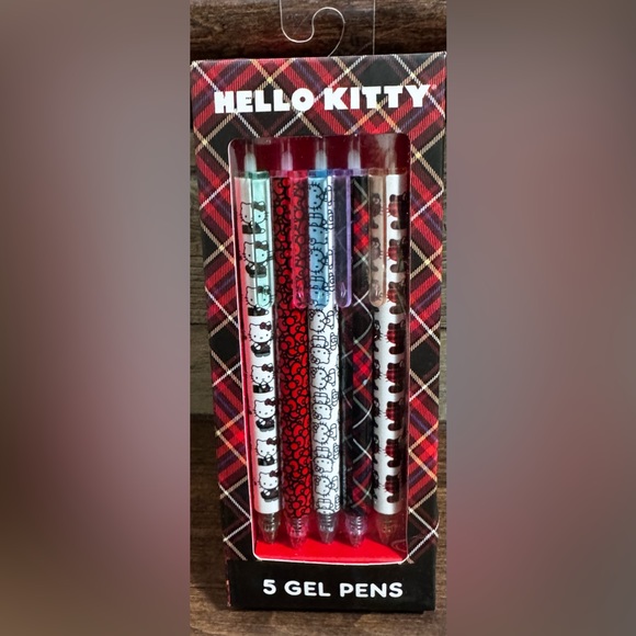 Super Cute Hello Kitty Gel Pens 5 Pack - NEW - Picture 2 of 4